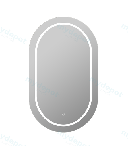 450X900X155mm Matte White Allison Pill LED Shaving Cabinet