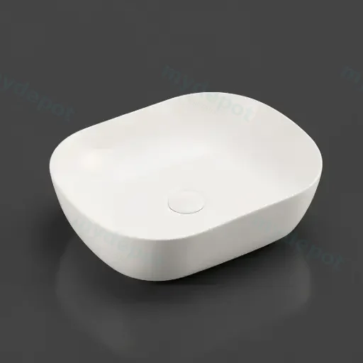 490*395*150mm Oval Matt White Above Counter Basin