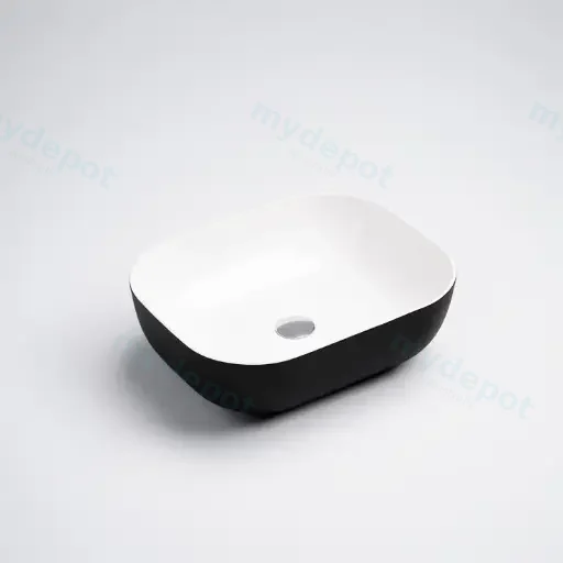 500*405*150mm Black&White Above Counter Basin