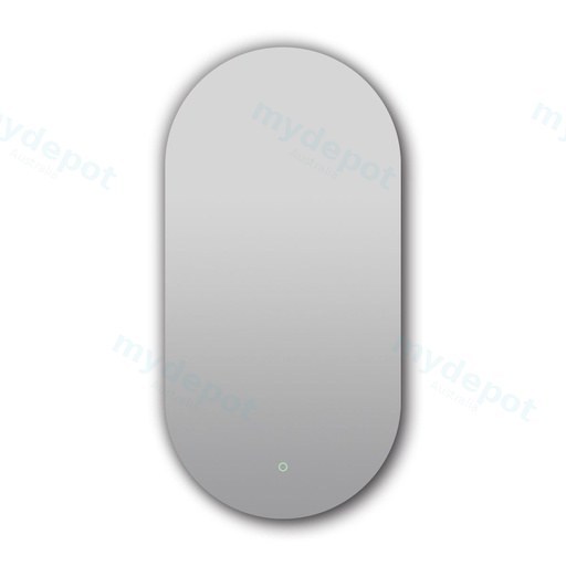 500x1000mm Oval Shape Backlit LED Mirror