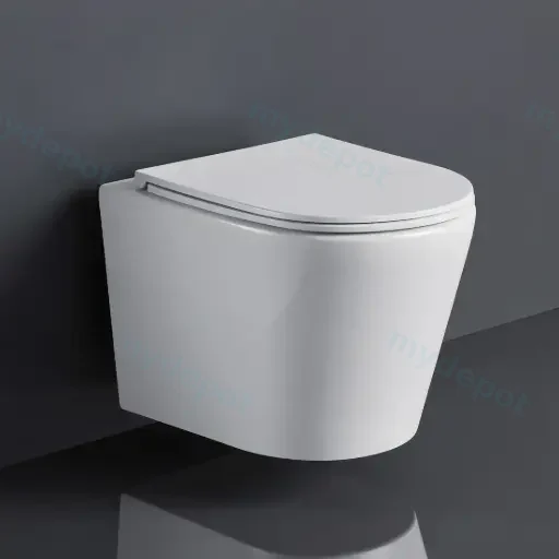 515*360*350mm Zara66 Wall-Hung Pan (Rimless) With Thick Uf Seat Cover