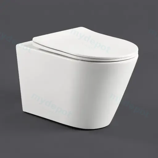 520*360*350mm Gloss White Agena Tonardo Rimless Flush Wall-Hung Pan