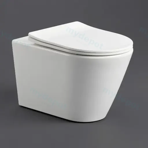 520*360*350mm Matte White Agena Tonardo Rimless Flush Wall-Hung Pan