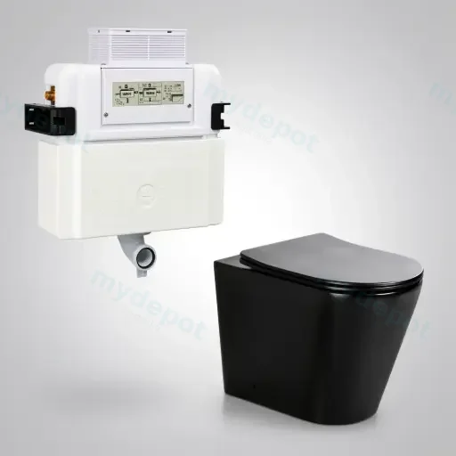 545*360*140mm Acadia R&T Lower Counter Inwall Floor Toilet Suite Tornado Rimless matte Back Wall Faced Floor Pan
