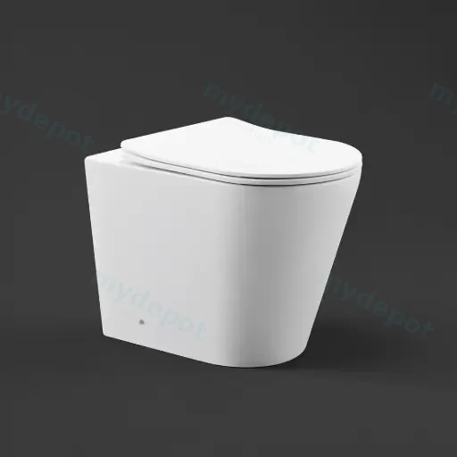 545*360*140mm Matte White Acadia Tornado Rimless Wall Faced Floor Pan