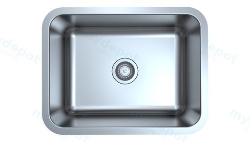 Otus Undermount Single Bowl Laundry Sink 587x453x229mm 304 Stainless Steel