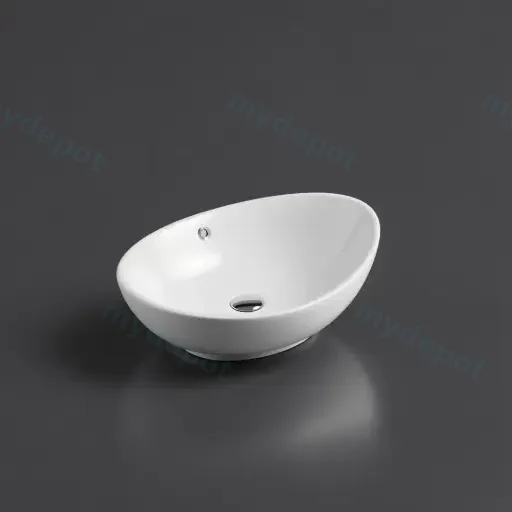 590*390*195mm Above Counter Oval Basin