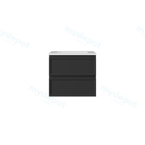 590*455*500mm Matte Black New Hamilton Federation Slim Wall Hung Cabinet