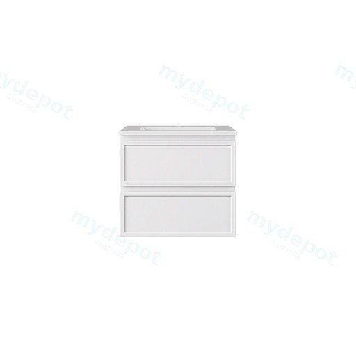 590*455*500mm Matte White New Hamilton Federation Slim Wall Hung Cabinet