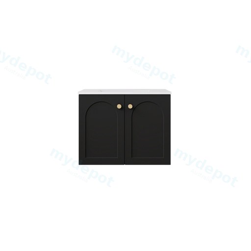 590*455*470mm Matte Black Chester Federation Wall Hung PVC Cabinet