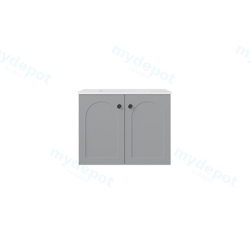 590*455*470mm Matte Grey Chester Federation Wall Hung PVC Cabinet