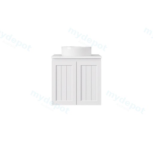590*455*560mm Matte White Archill Federation Wall Hung Ensuite PVC Cabinet