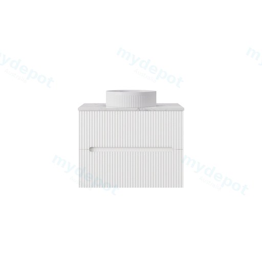 590*455*540mm Matte White Cabarita Morden Wall Hung PVC Cabinet