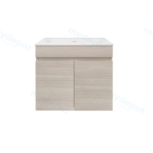 590X455X500mm Camden Mordern Wall Hung Cabinet Coastal Oak,Soft Closing Finger Pull Doors