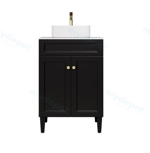 590X455X860 Matte Black Harold Federation Free Standing PVC Cabinet