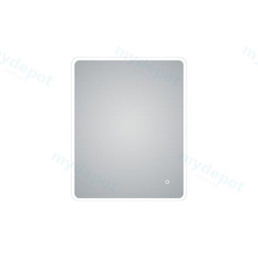 600*750mm Frosted Edge 3 Color Lighting Backlit Acrylic LED Mirror Touch Sensor Switch Defogger Pad Wall Mounted Vertical or Horizontal