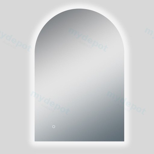 600*900mm Arch 3 Color Lighting Backlit LED Mirror with Touch Sensor Switch