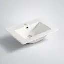 600Lx360Dx175HMM NANA Gloss White Thin Edge Ceramic Top
