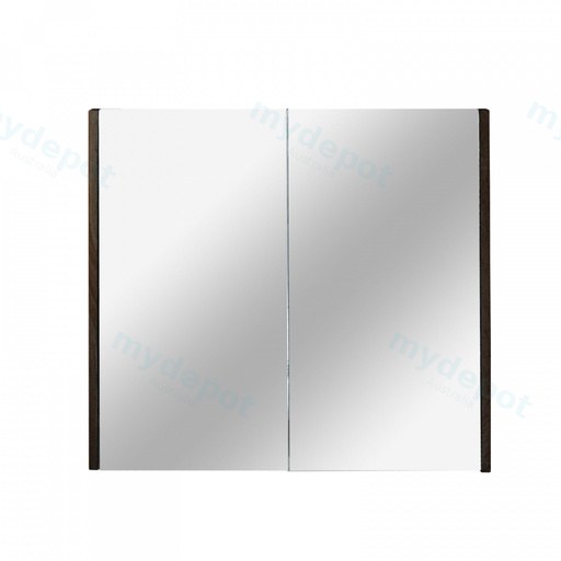 600mm Dark Grey MDF 2 Doors Pencil Edge Shaving Cabinet