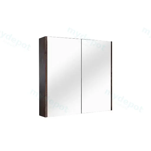 600mm Dark Oak MDF 2 Doors Pencil Edge Shaving Cabinet