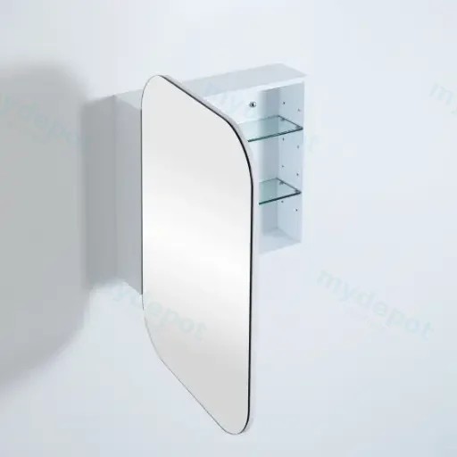 600X900X150mm Matte White Allison Shaving Cabinet