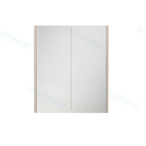 600×720×150mm Coastal Oak Camden Pencil Edge Shaving Cabinet