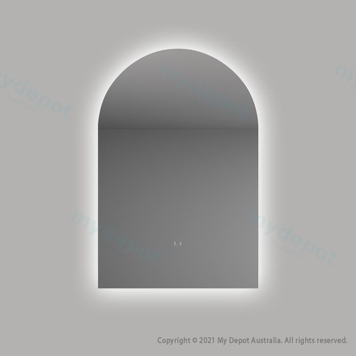 600x900mm Alice Arch 3 Color Backlit LED Mirror With Touchless Sensor Switch