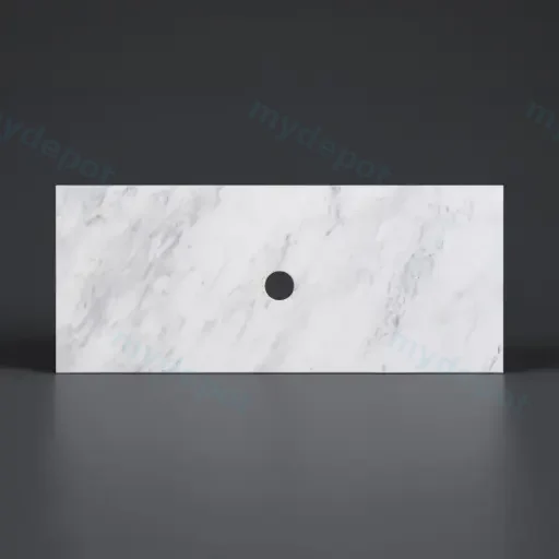 605X465X18mm Carrara White Marble Stone Top