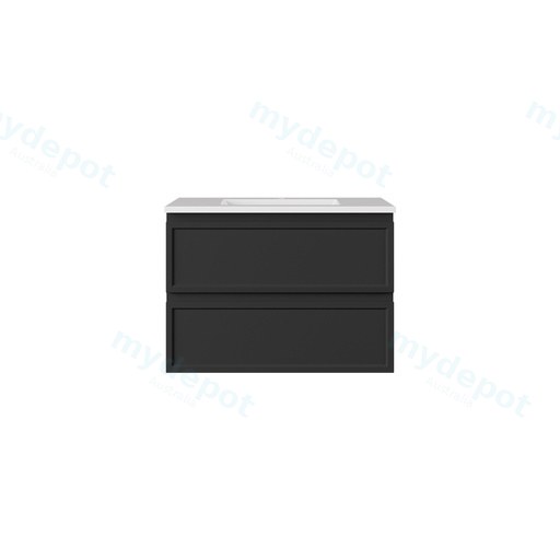 740*455*500mm Matte Black New Hamilton Federation Slim Wall Hung Cabinet