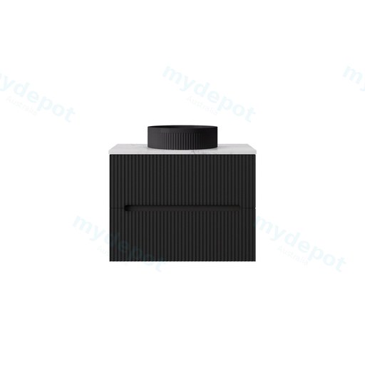 740*455*540mm Matte Black Cabarita Morden Wall Hung PVC Cabinet