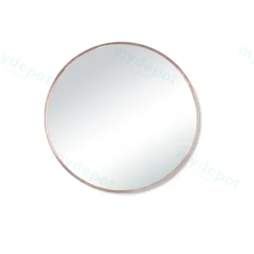 750X900mm Pencil Edge Rectangle Plain Mirror Rose Gold Framed