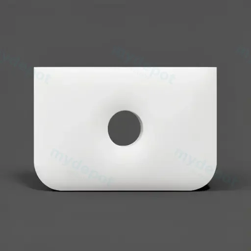 754x462x15mm White Zero Silica Quartz Round Corner Stone Top
