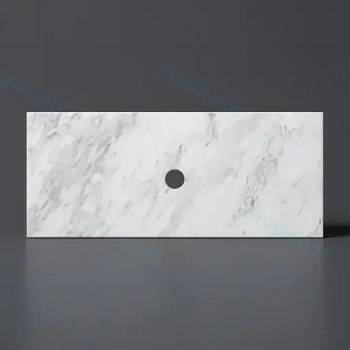 755X465X18mm Carrara White Marble Stone Top