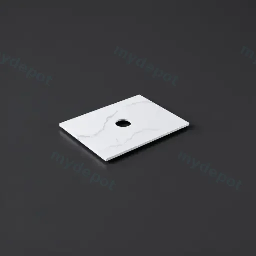 755X465X12mm Calacatta Artic White Solid Surface Stone Top