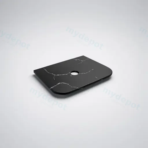 755X465X12mm Calacatta Night Solid Surface Stone Top