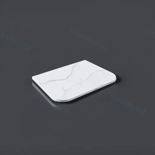 755X505X12mm Artic White Solid Surface Stone Top