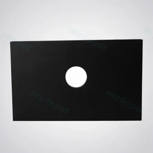 755x465x15mm Balck Zero Silica Quartz Square Corner Stone Top