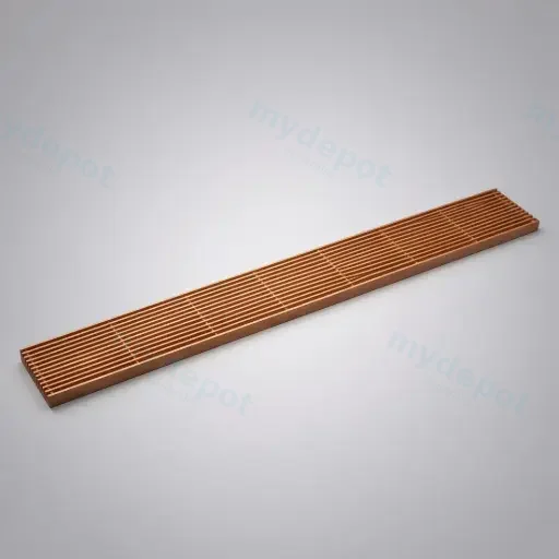 800*100*21mm Electroplated Rose Gold Grills Drain Centre Outlet 80mm