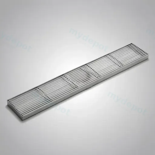 800*100*21mm Electroplated Silver Grills Drain No Outlet
