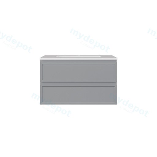 890*455*500mm Matte Grey New Hamilton Federation Slim Wall Hung Cabinet