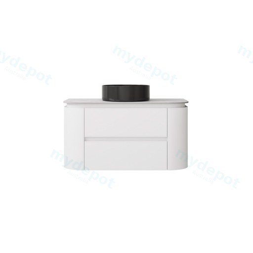 890X455X470mm Matte White Devito Modern Wall Hung Vanity PVC Cabinet