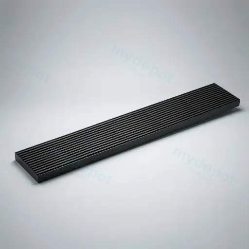 900*100*21mm Electroplated Gun Metal Grills Drain No Outlet