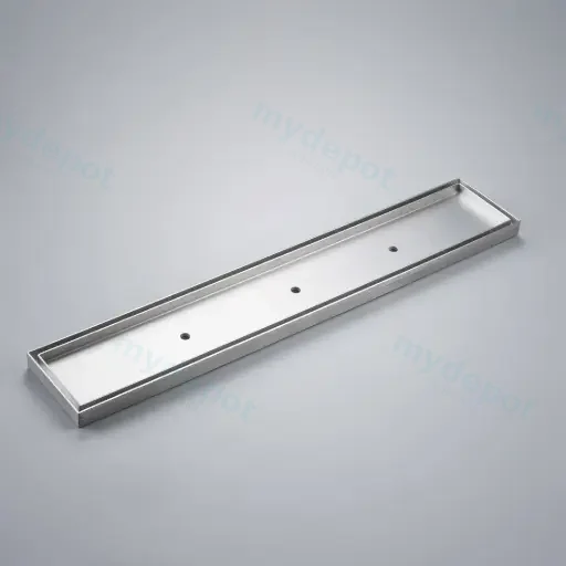 900*100*21mm Electroplated Silver Tile Insert Drain Centre Outlet 80mm