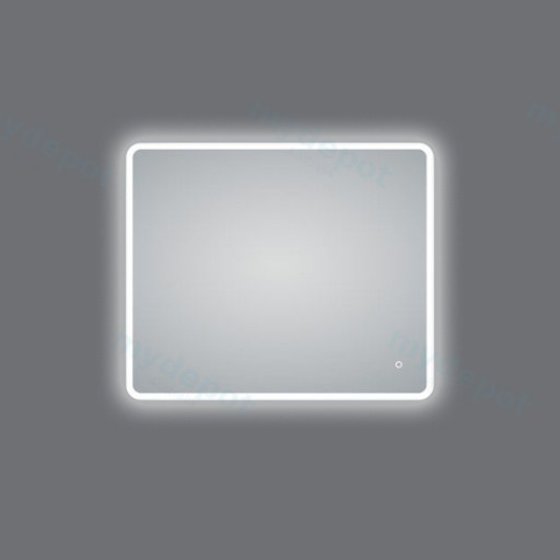 900*750mm Frosted Edge 3 Color Lighting Backlit Acrylic LED Mirror Touch Sensor Switch Defogger Pad Wall Mounted Vertical or Horizontal