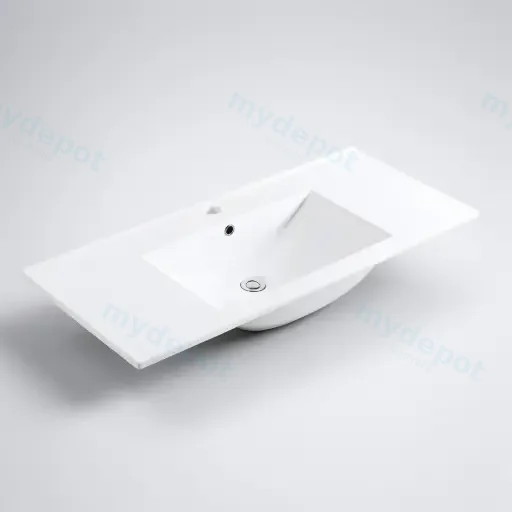 900Lx360Dx175HMM NANA Gloss White Thin Edge Ceramic Top