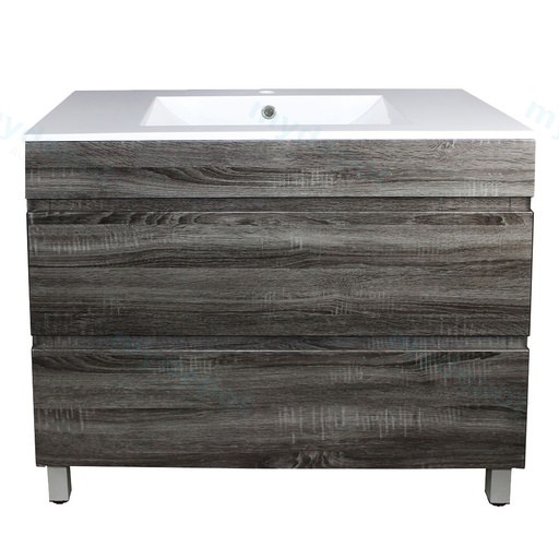 900Lx830Hx450Dmm Dark Grey MDF Board with PVC Vacuum Filmed 2/DW Freestanding Vanity