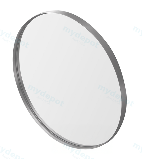 900X900X35mm Burshed Nickel Orbis Frame Mirror