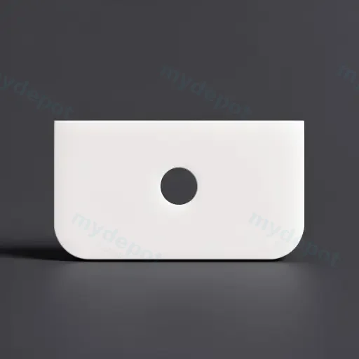904x462x15mm White Zero Silica Quartz Round Corner Stone Top