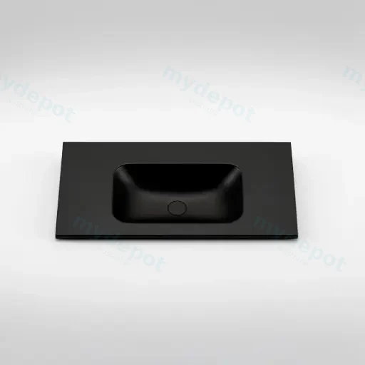 905X465X145 Matte Black Chasey Solid Surface Stone Basin