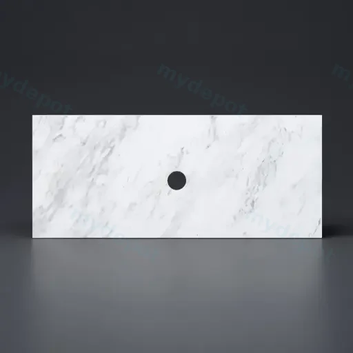 905X465X18mm Carrara White Marble Stone Top